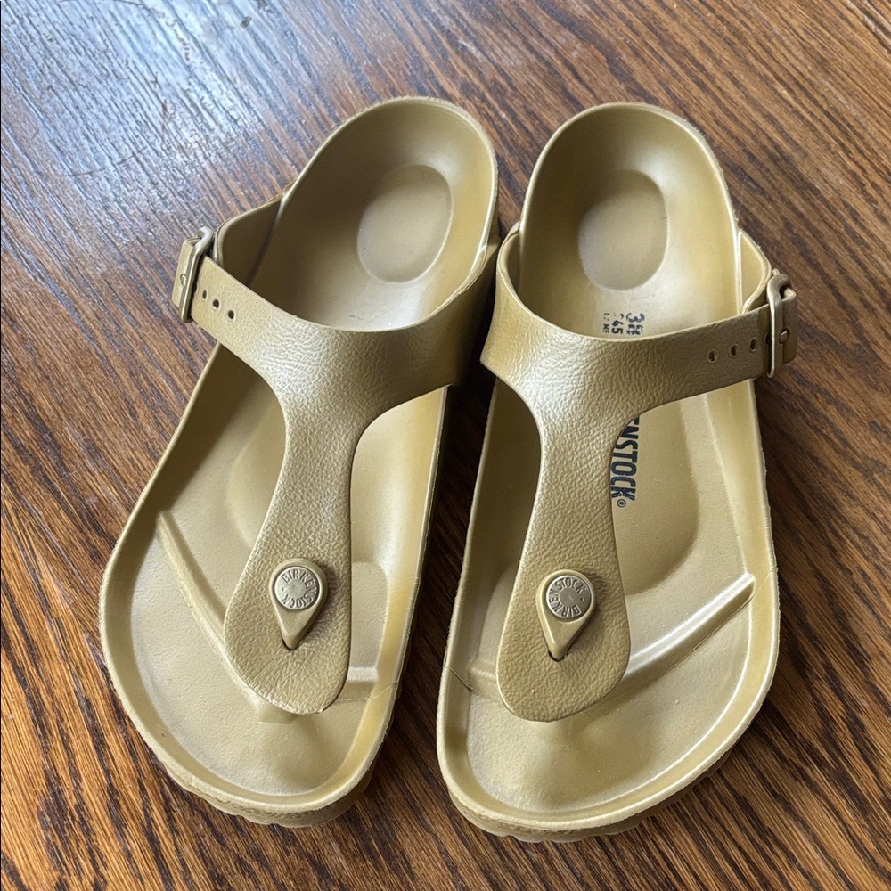 Birkenstock Metallic Gold Sandals